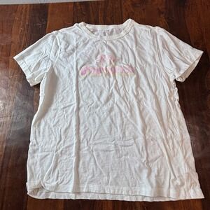 Aerie x Wicked So Popular Graphic T-Shirt White Cotton Large Glinda Broadway